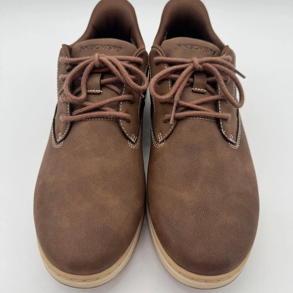 Skechers Hands Free Swift Fit Brown Casual Shoes‎ Men's Size 10
